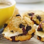Blueberry, Lemon and Brie Scones